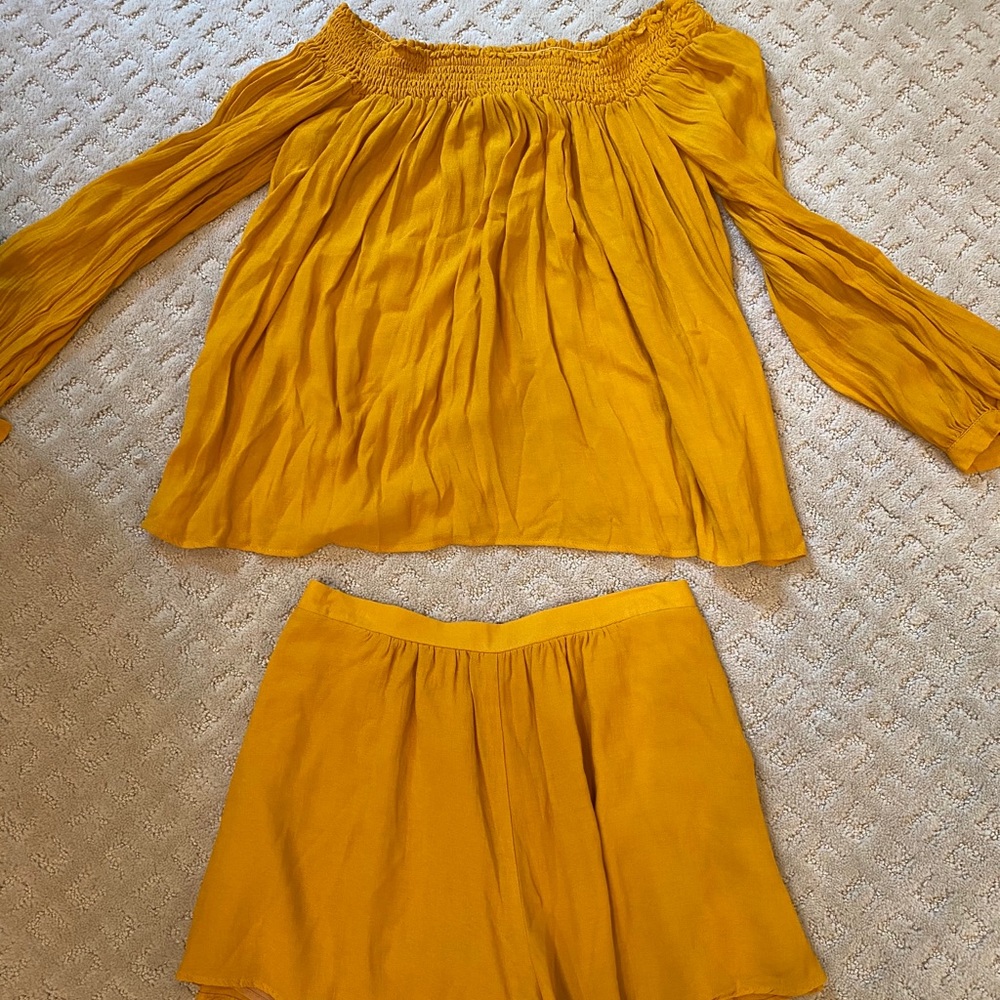 Free people shorts to set